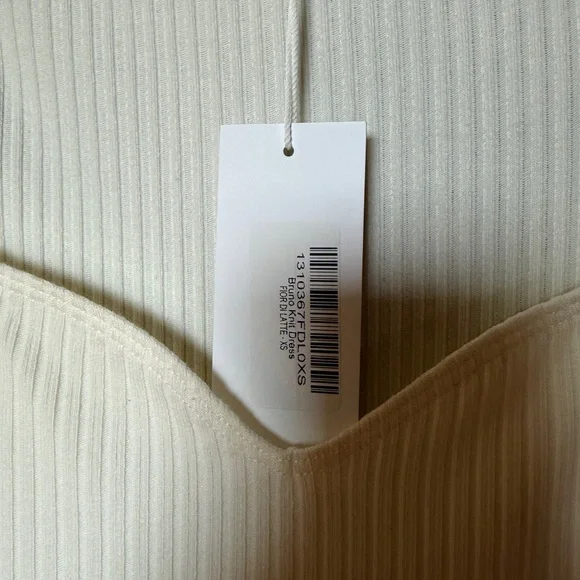 Reformation Cream Long Sleeve Dress - Picture 7 of 8